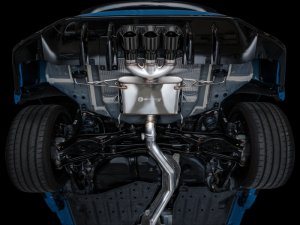 Honda Civic Type R Performance Exhaust - AWE Tuning - Cat Back Touring - Triple Diamond Black - `23-`27